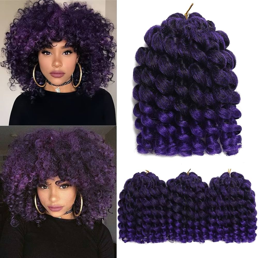 Amazon.com : Crochet Braids Hair 8 Inch 3 Pack Jamaican Bounce