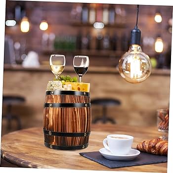 Amazon.co.jp: FRCOLOR 木製ワイン樽装飾 オークウイスキー木樽工芸