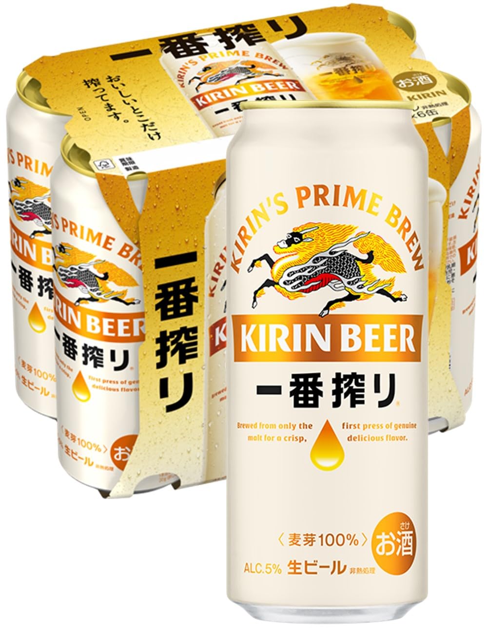 Amazon.co.jp: 一番搾り キリン ビール500ml×6本 生ビール : 食品
