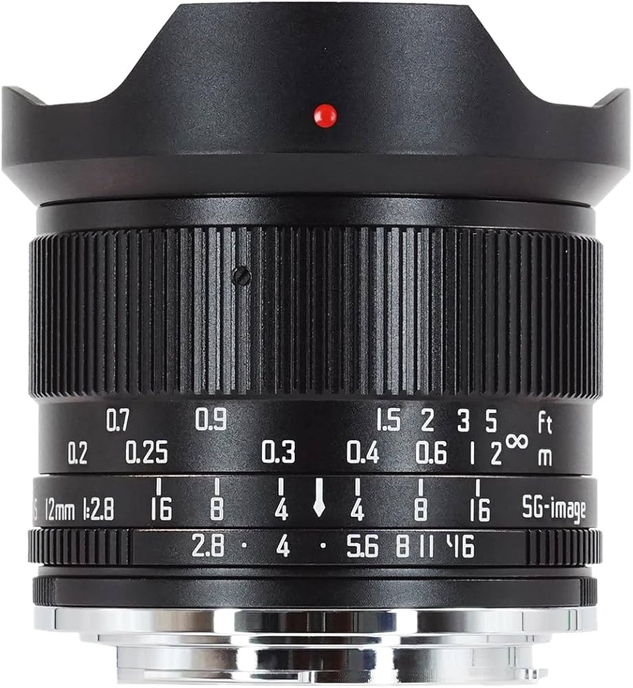 Amazon.co.jp: SG-image 12mm F2.8 超広角レンズ 98°画角 APS-C対応 E