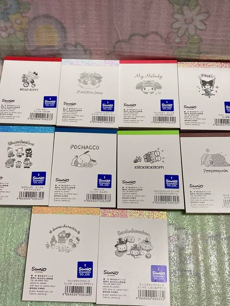 Amazon.co.jp: キャラクター メモ帳 10種類 セット まとめ売り