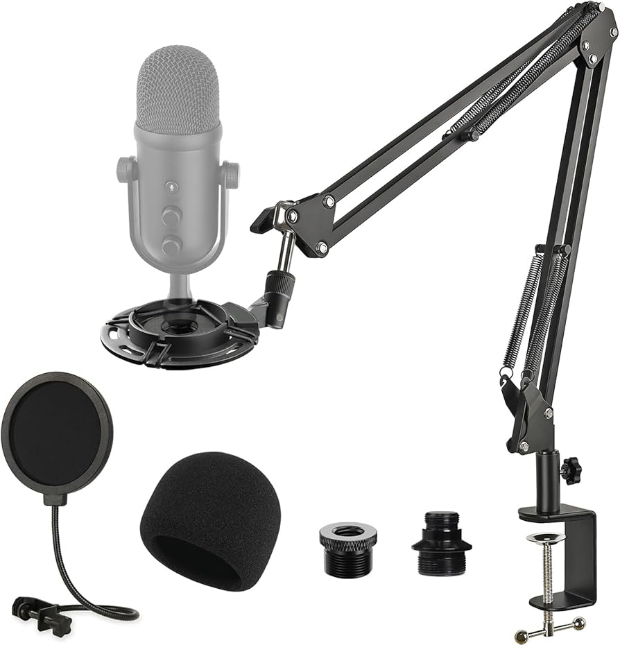 Amazon | Rigych Razer Seiren V2 Pro ブームアームマイク 調節可能な