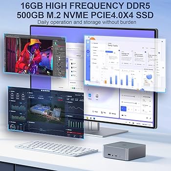 Amazon.com: Beelink EQR6 Mini PC AMD Ryzen 5 6600H(Up to 4.5GHz