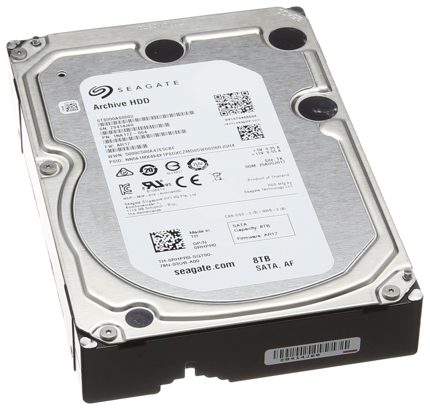 Amazon.com: Seagate Archive HDD 8TB SATA 6GBps 128MB Cache SATA