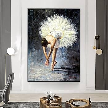 Amazon.co.jp: ヴィンテージ バレエ ダンサー キャンバス絵画