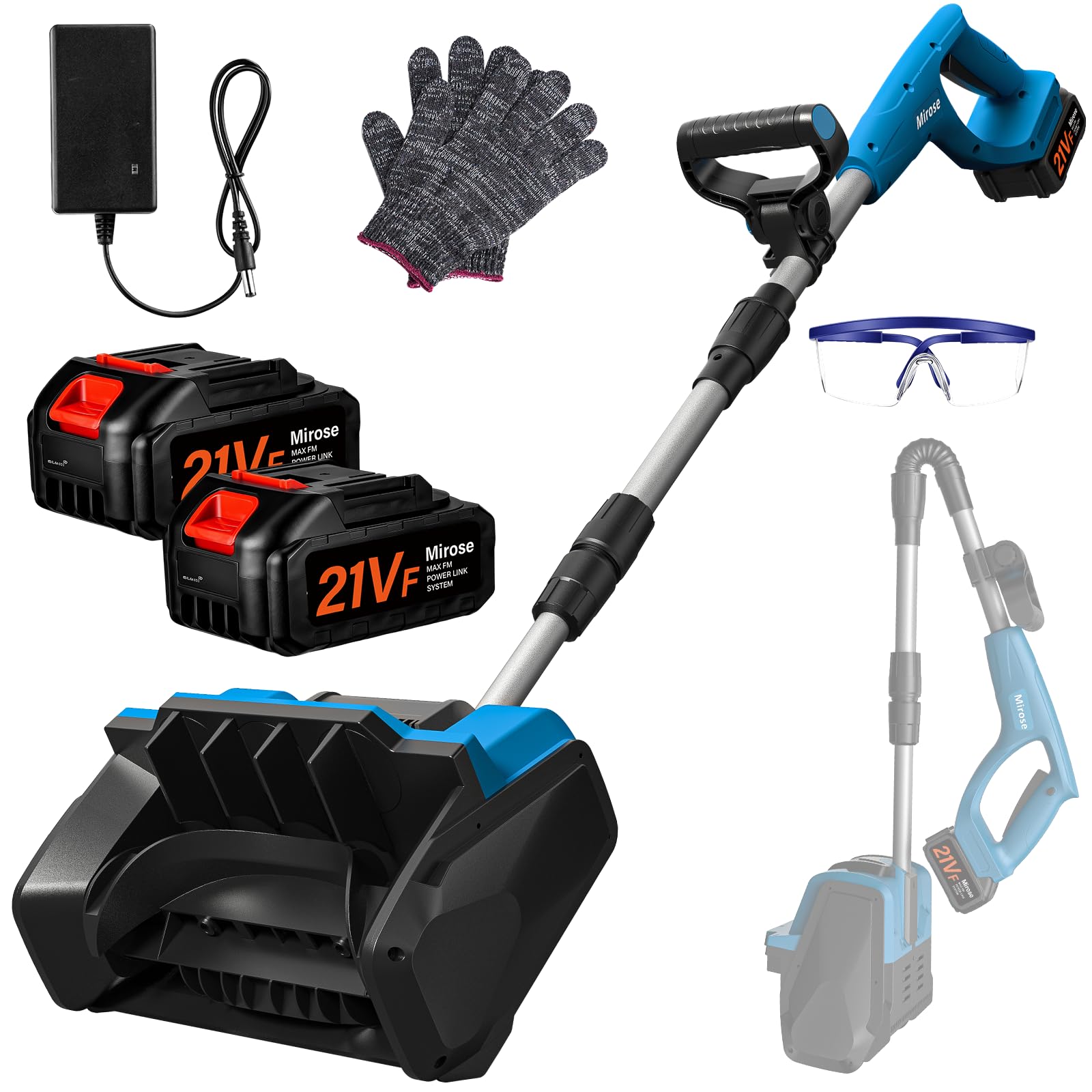 Amazon.co.jp: Mirose 除雪機 電動除雪機 家庭用 電動スコップ 除雪