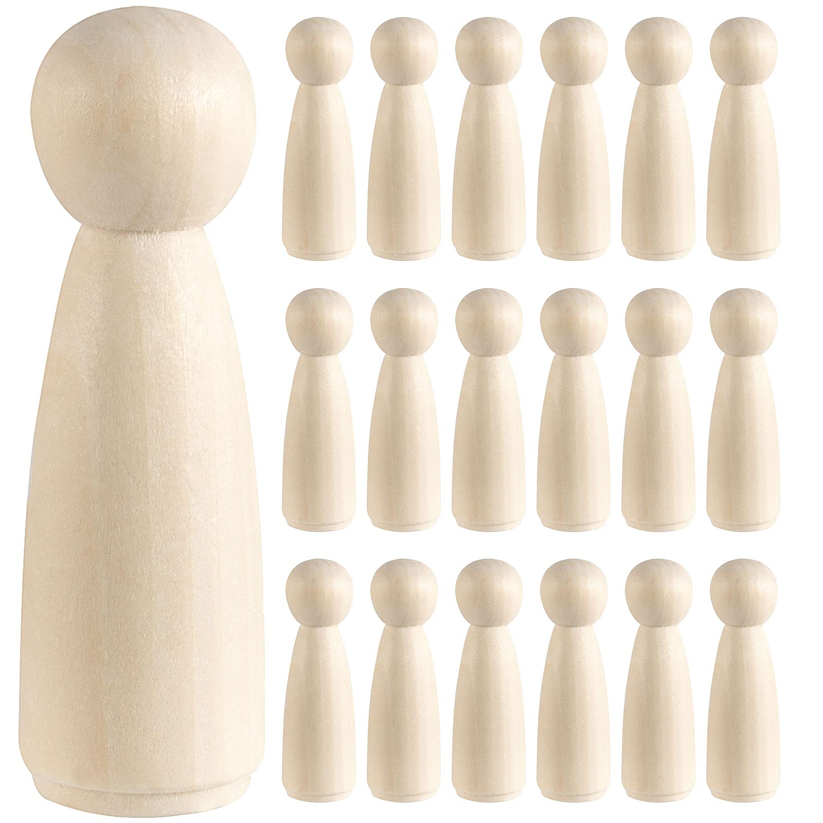 Amazon.com: HOIGON 30 PCS 3.5 Inch Wooden Peg Dolls, 90mm