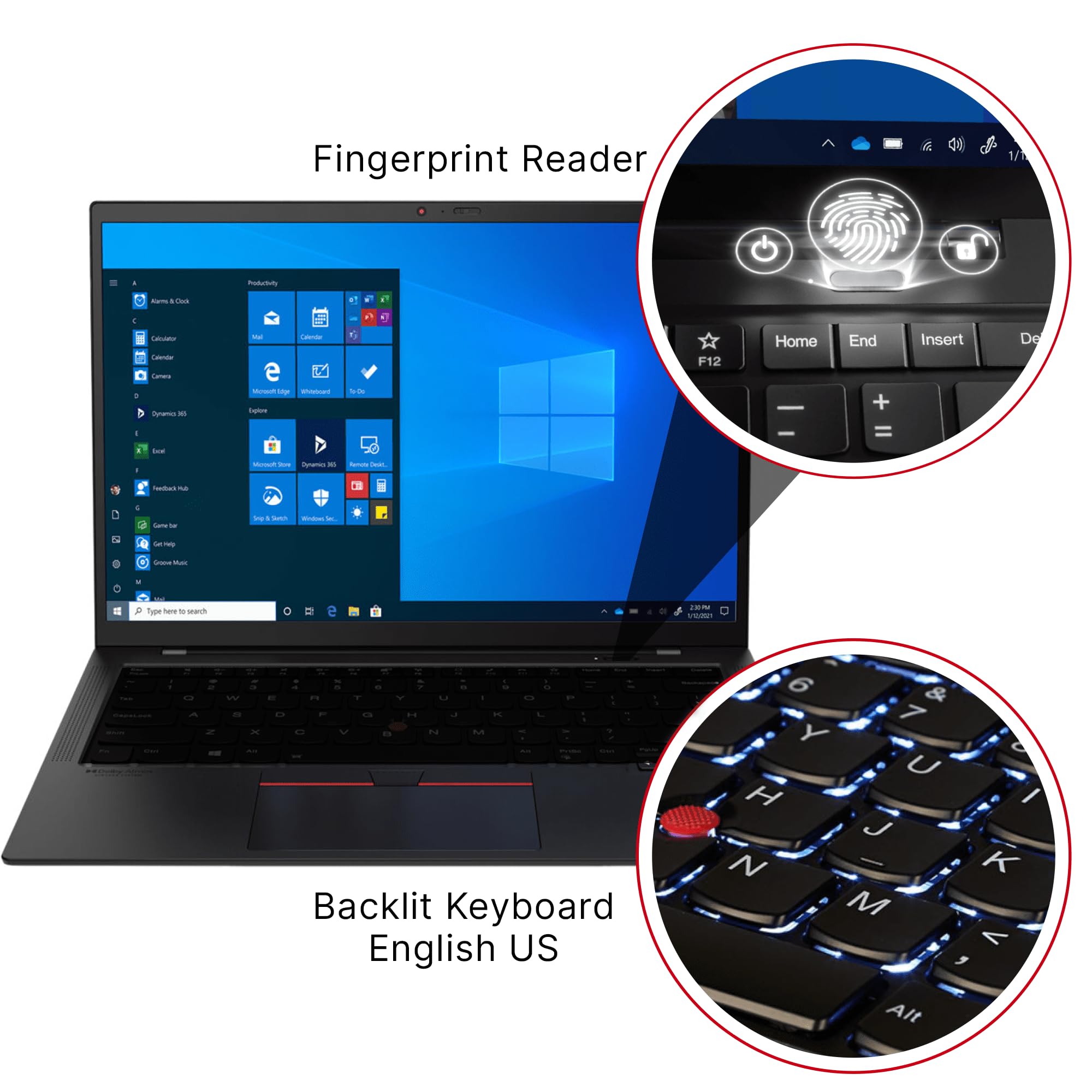 Amazon.com: Lenovo ThinkPad X1 Carbon Gen 8 14-inch FHD