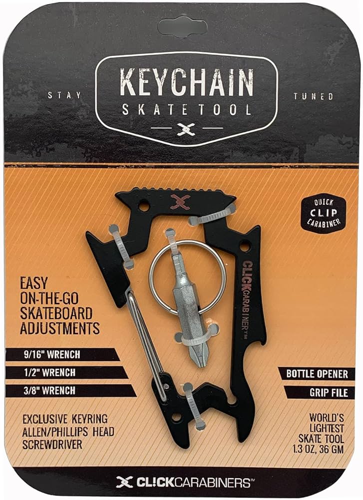 Amazon | CLICK CARABINER KEY CHAIN SKATETOOL カラビナ スケート