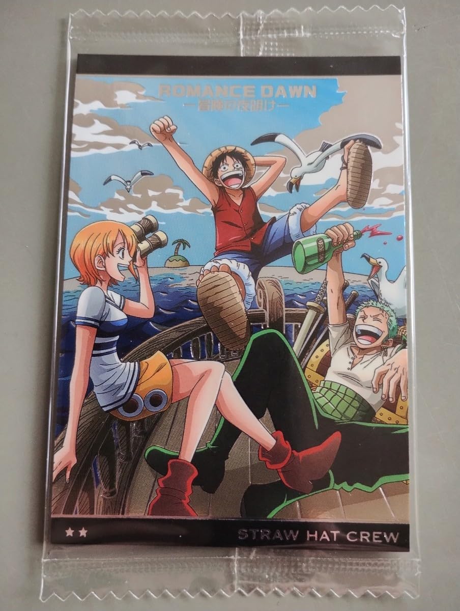 Amazon.co.jp: No.7-24 麦わらの一味 ルフィ ナミ ゾロ R レア