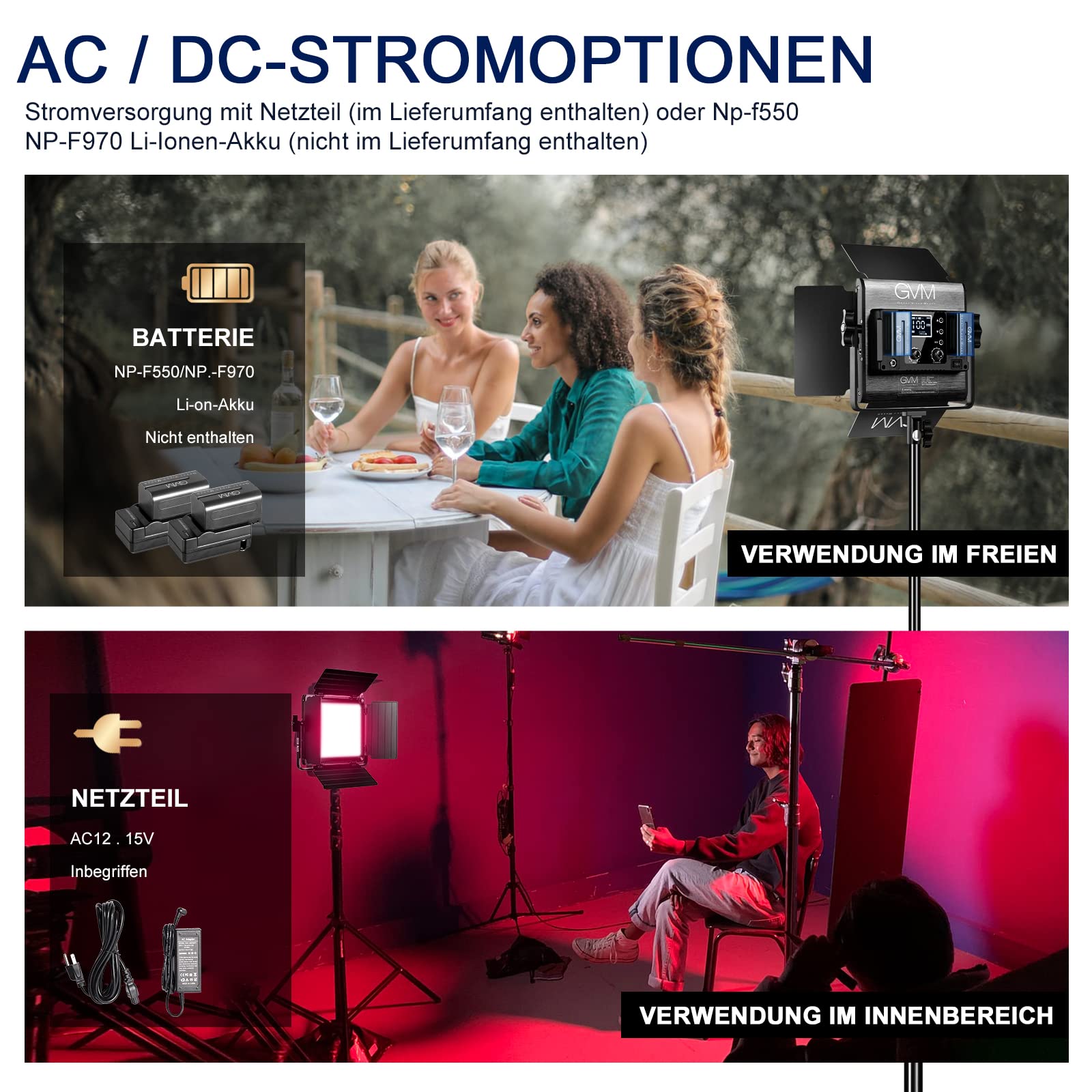 Amazon.com : GVM RGB LED Panel Video Light, Photography Lighting