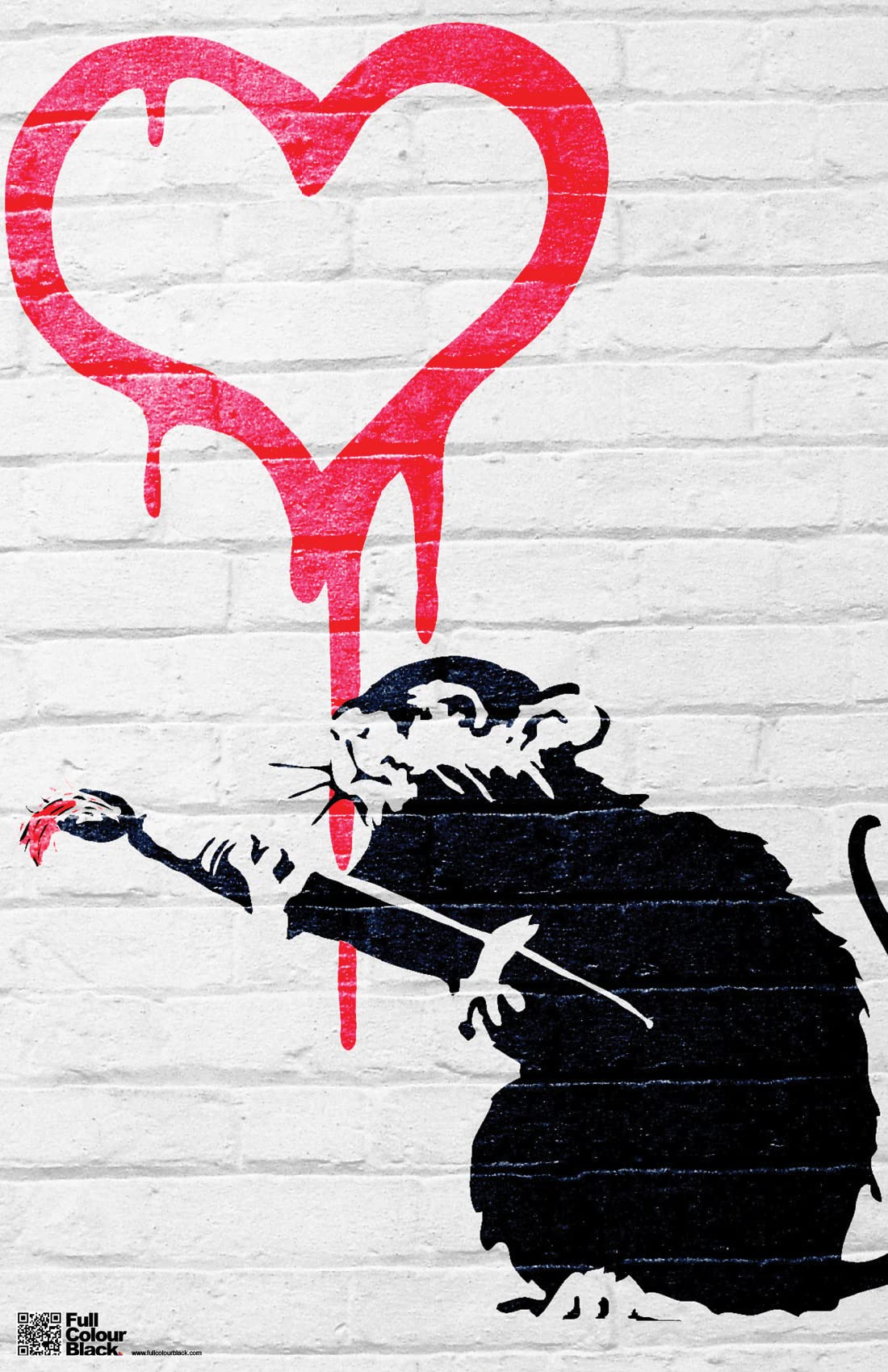 Amazon.com: Pyramid America Street Art Poster - Banksy Love Rat
