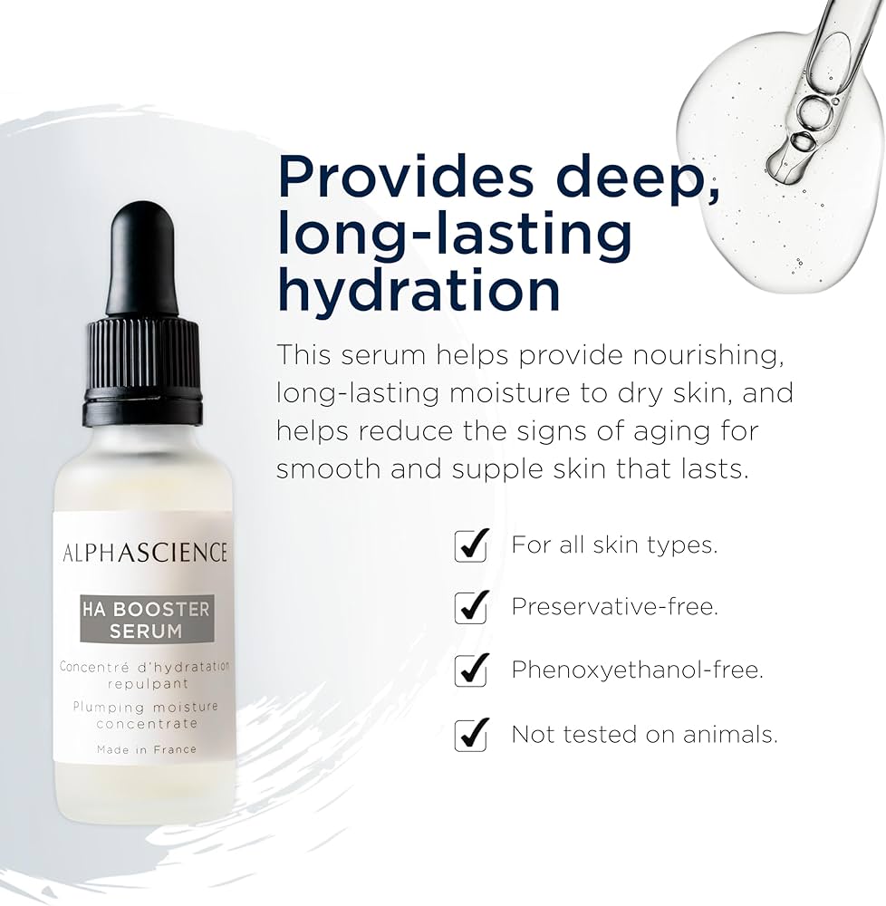 Amazon.com: ALPHASCIENCE HA Booster Serum - Plumping Moisture