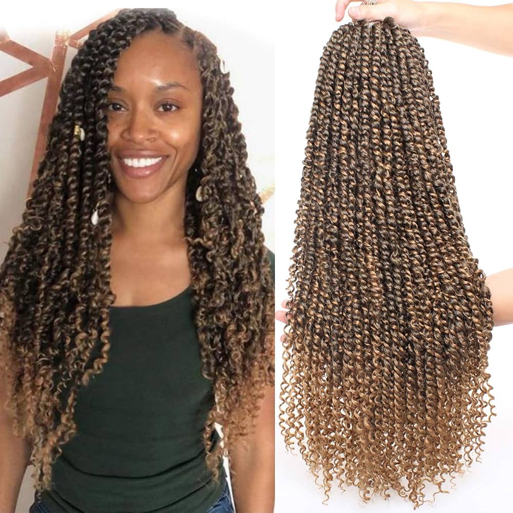Amazon.com : Leeven 8 Packs Pre-twisted Passion Twist Crochet Hair