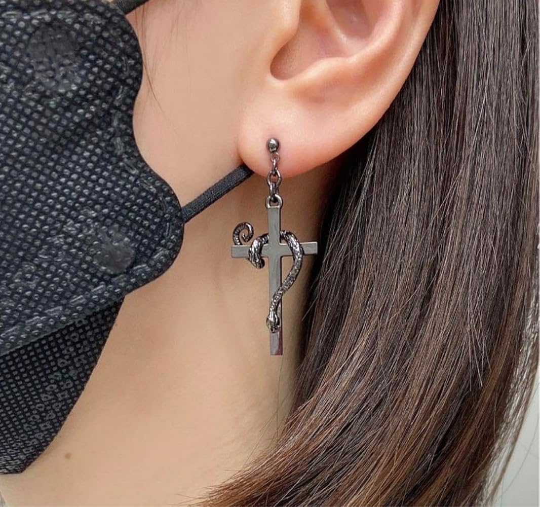 Amazon.co.jp: HYDE LIVE 2023 蛇十字ピアス snake pierce 蛇クロス