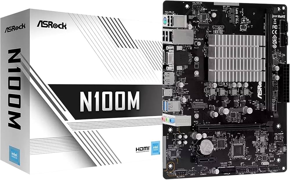 Amazon | ASRock N100M Micro ATX (280) マザーボード - Intel, 1 DDR4