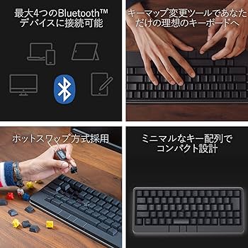 Amazon | PFU キーボード HHKB Studio 日本語配列／墨（ポインティング