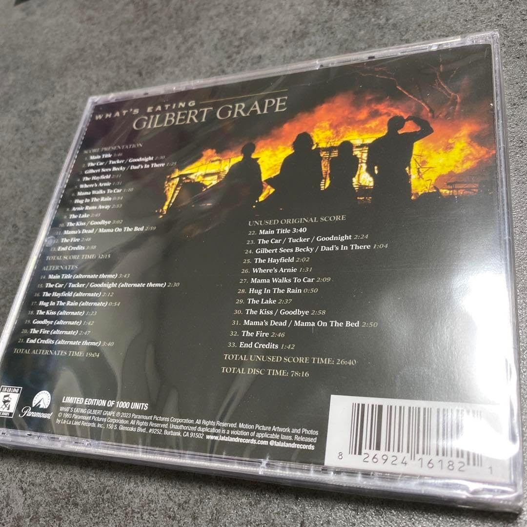 オリジナルサウンドトラックCD 「ギルバートグレイプ」1000枚限定 映画