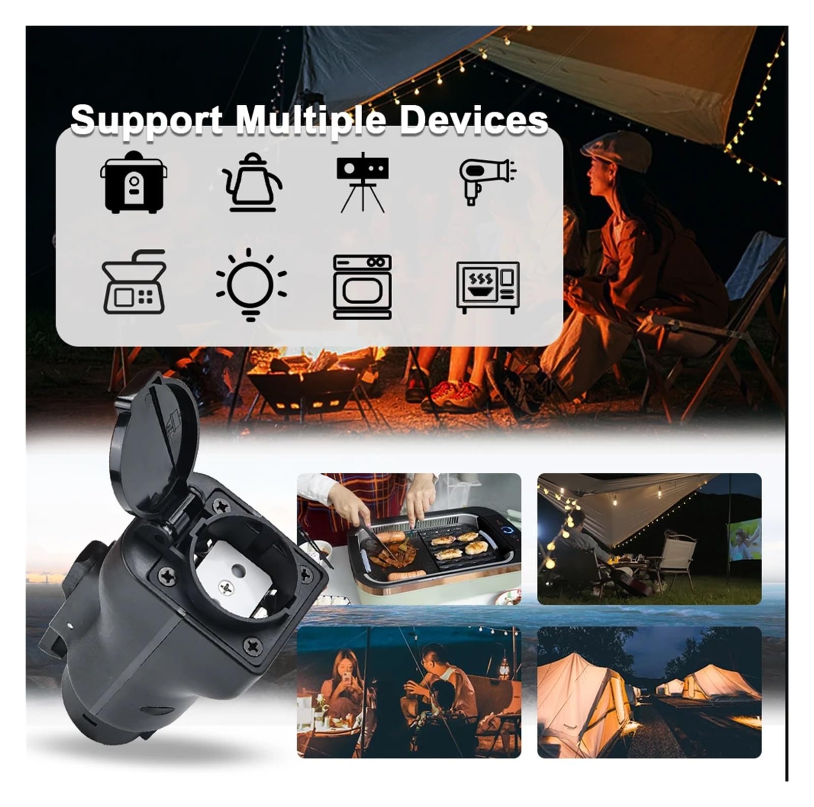 Amazon.co.jp: J1772 タイプ1 V2L ポータブル EV アダプター 放電器 車