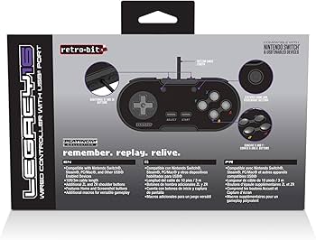 Amazon.co.jp: Retro-Bit Legacy 16 有線USBコントローラー - ホーム
