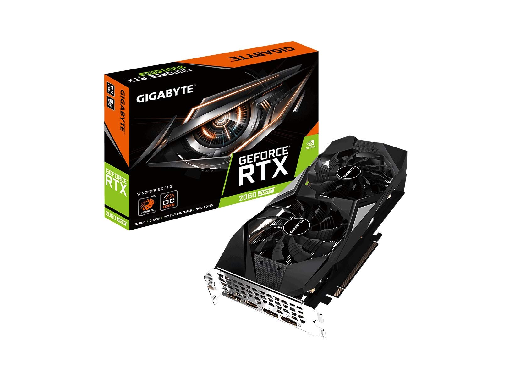 GIGABYTE Gv-N2060OC-6GD GeForce RTX 2060 OC GG Graphics Card, 2X