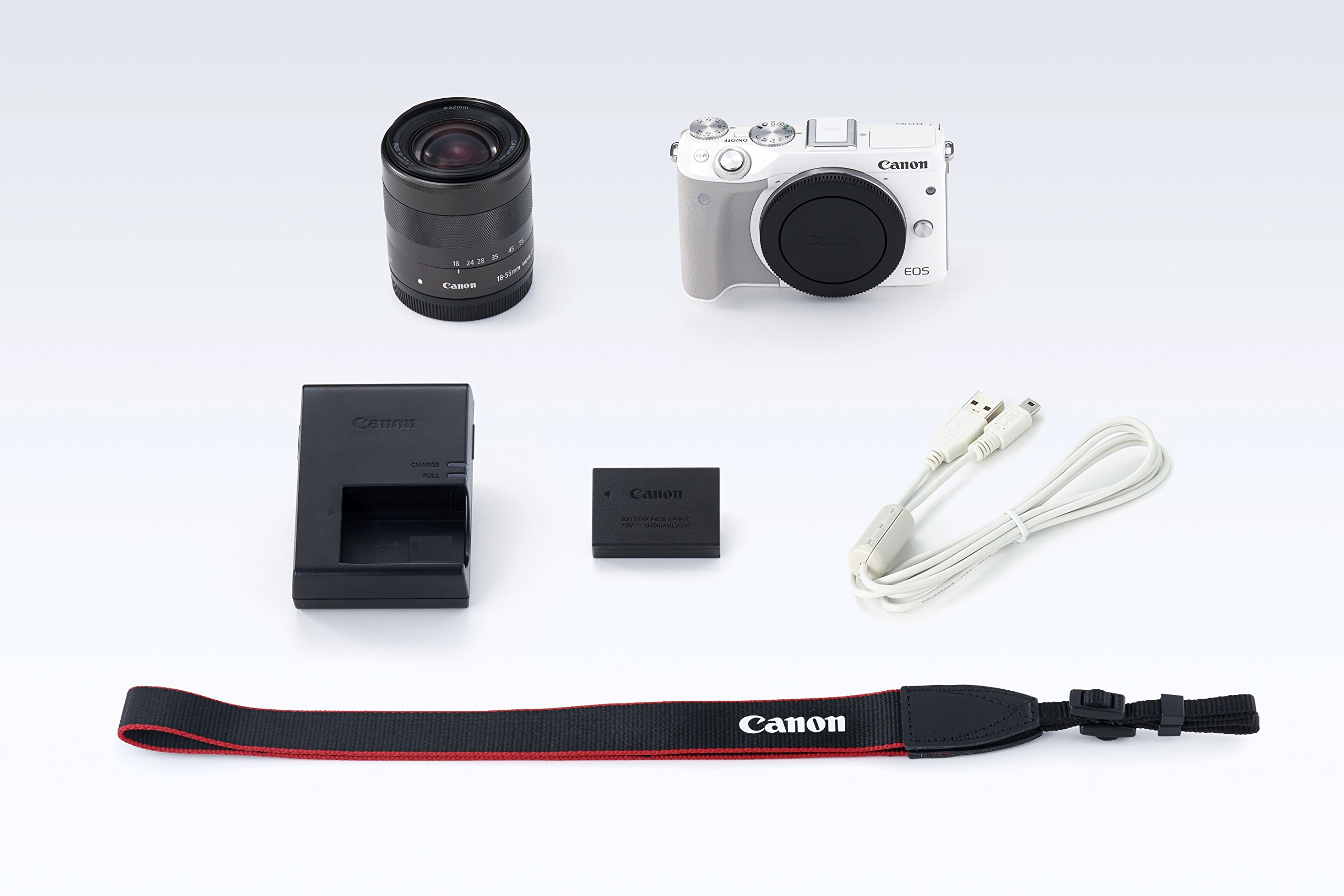 Amazon Canada: Canon EOS M3 18-55 White Mirrorless Camera Kit with