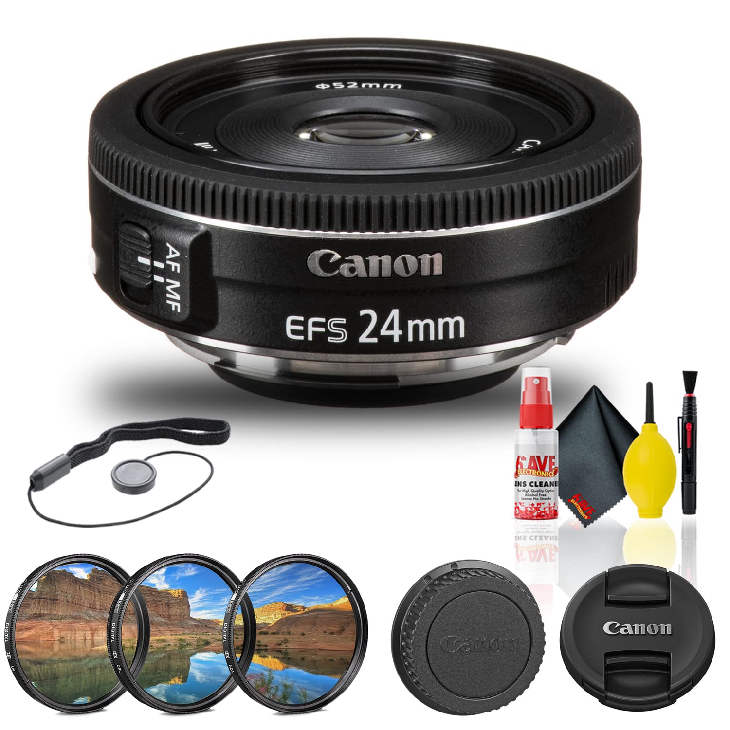 Amazon.com : Canon EF-S 24mm f/2.8 STM Lens (9522B002) + Filter