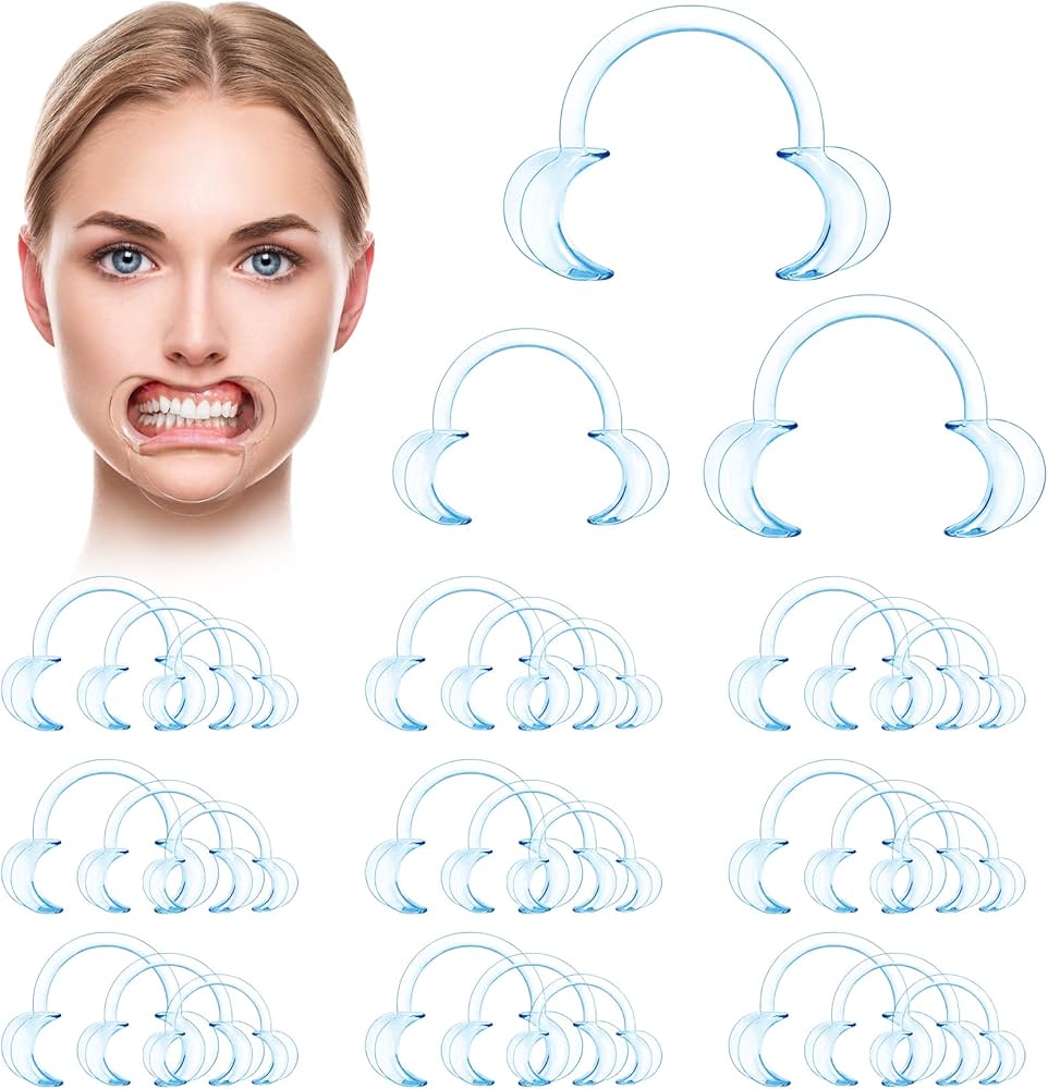 Amazon.co.jp: Annhua 30個 C型 チークリトラクター マウスオープナー