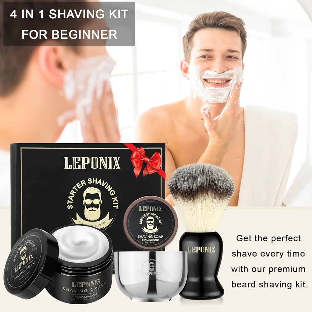 Shaving Kit for Men,Mens Shaving Kit include Sandalwood Shaving