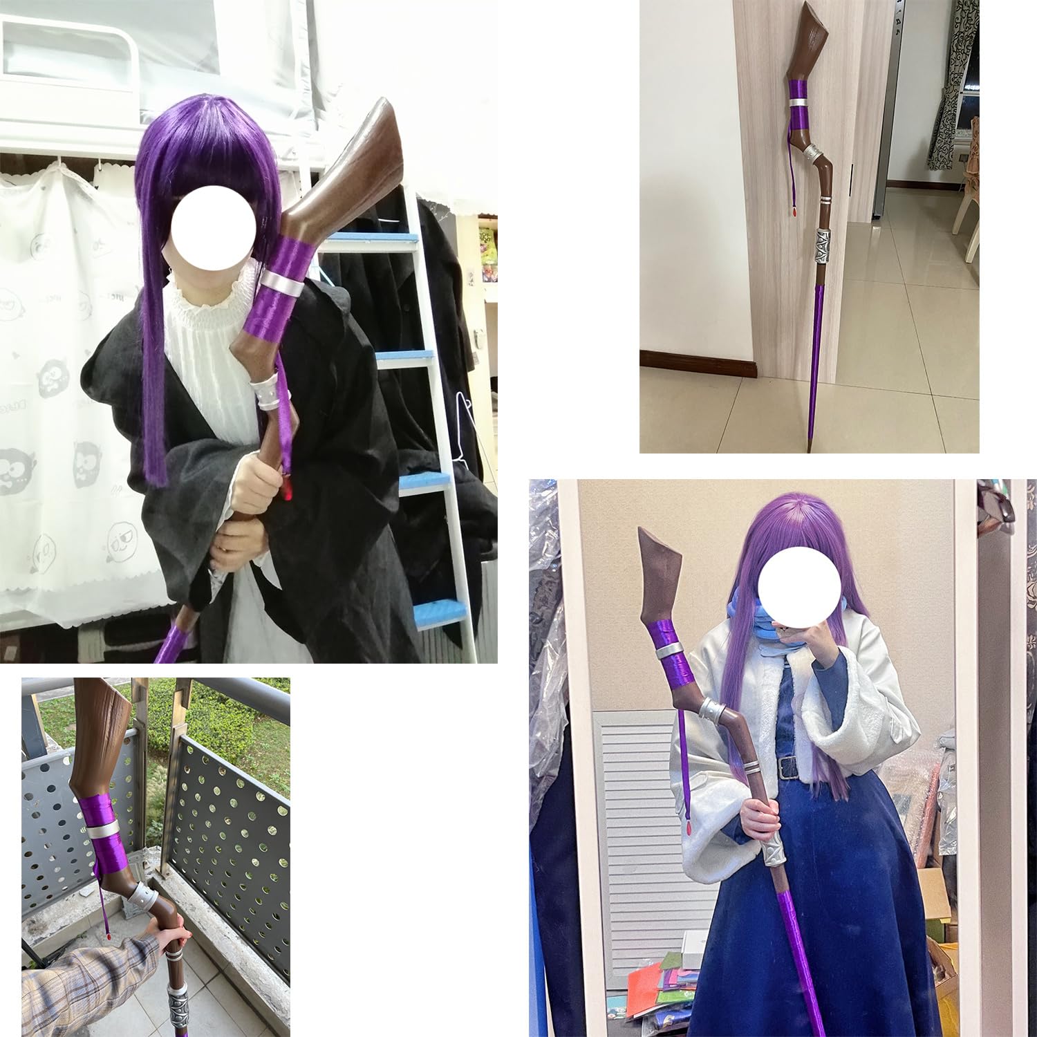 Amazon.co.jp: 【Azuiblc】コスプレ道具 フェルン 杖 142.5CM 魔法の杖