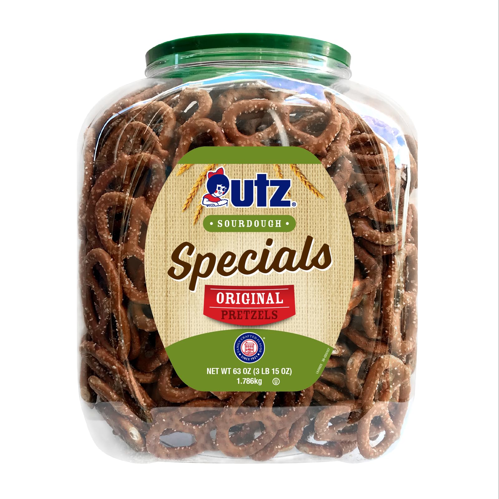 Amazon.com: Utz Sourdough Specials Pretzels, Original, 63 oz