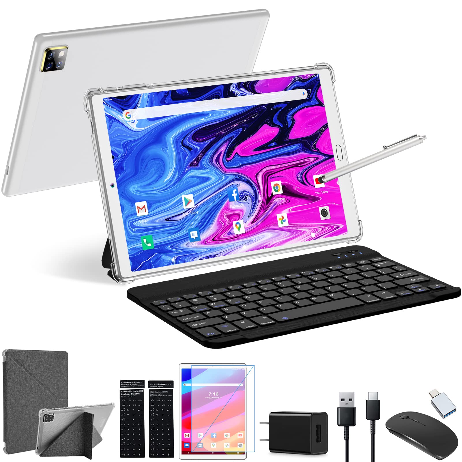 Amazon.co.jp: 2024新登場タブレット10インチ Android 11.0 タブレット