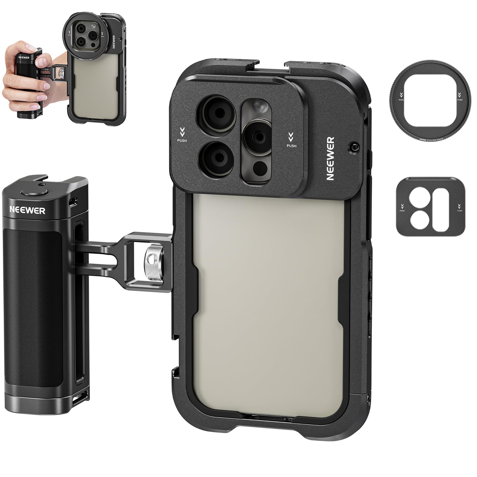 Amazon.co.jp: NEEWER 15 Proスマホケージビデオリグ Bluetooth