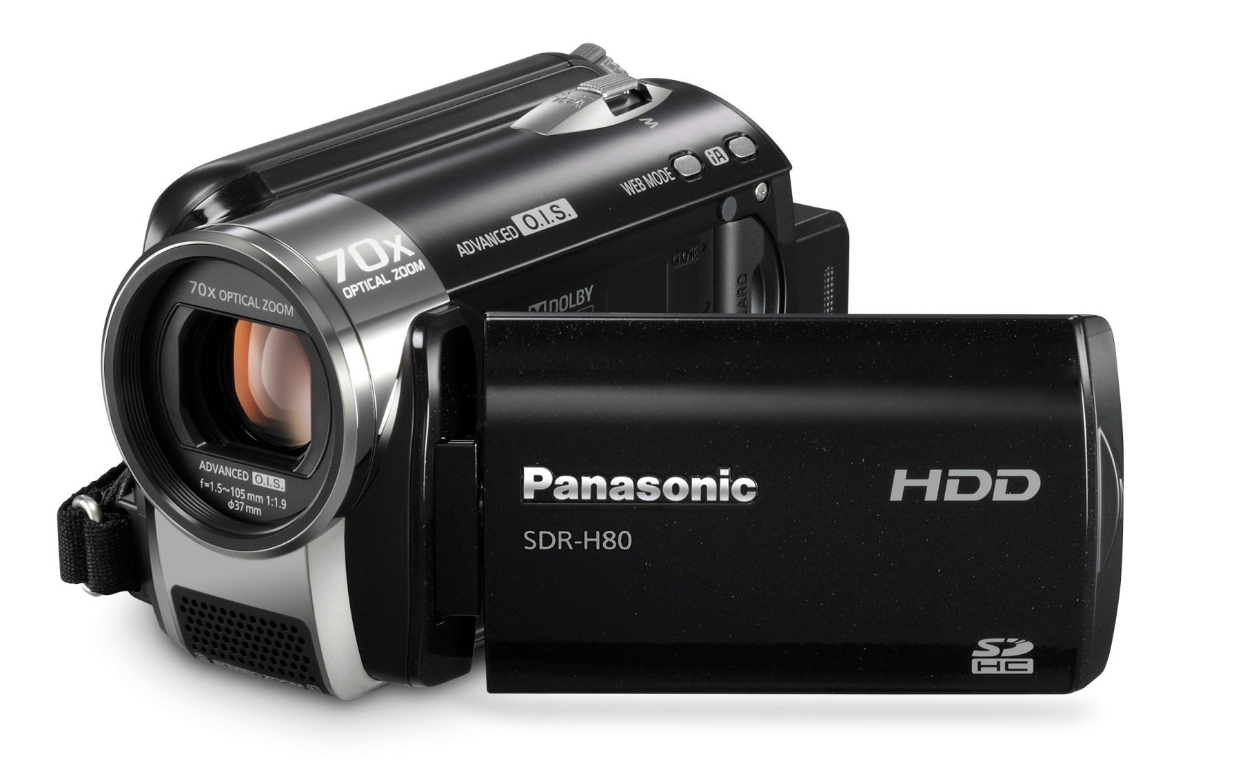 Amazon.com: Panasonic SDR-H80 SD and HDD Camcorder (Black