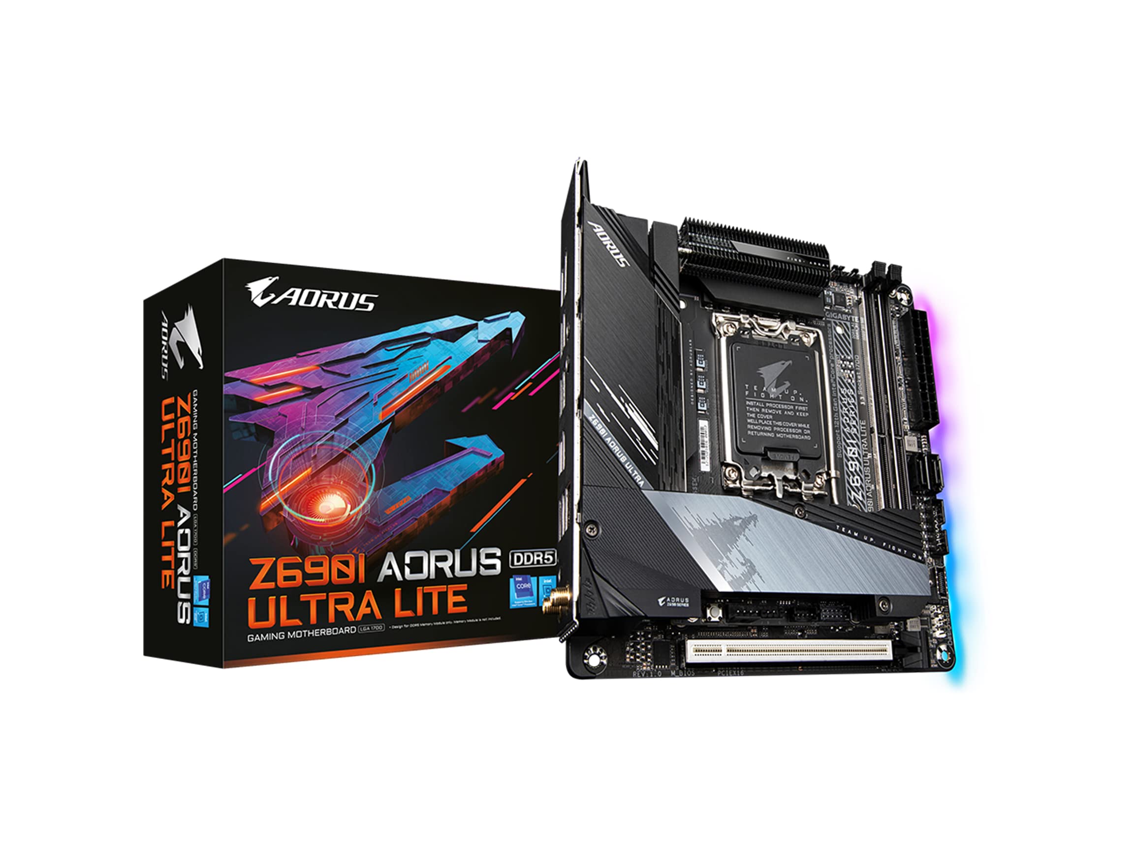 Amazon.com: GIGABYTE Z690I AORUS Ultra LITE (LGA 1700/ Intel Z690