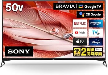 Amazon | ソニー 50V型 4K 液晶 テレビ ブラビア XRJ-50X90J BRAVIA XR