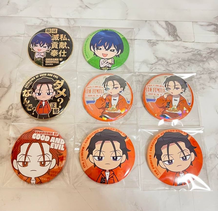 Amazon.co.jp: カリスマ 缶バッジ 本橋依央利 伊藤ふみや セット