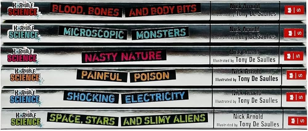 Horrible Science 6 Books Collection Set By Nick Arnold(Blood