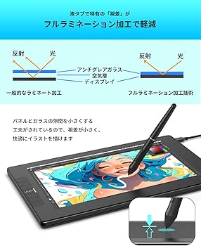 Amazon | VEIKK 液タブ 11.6インチ 液晶タブレット スマホ対応 フル