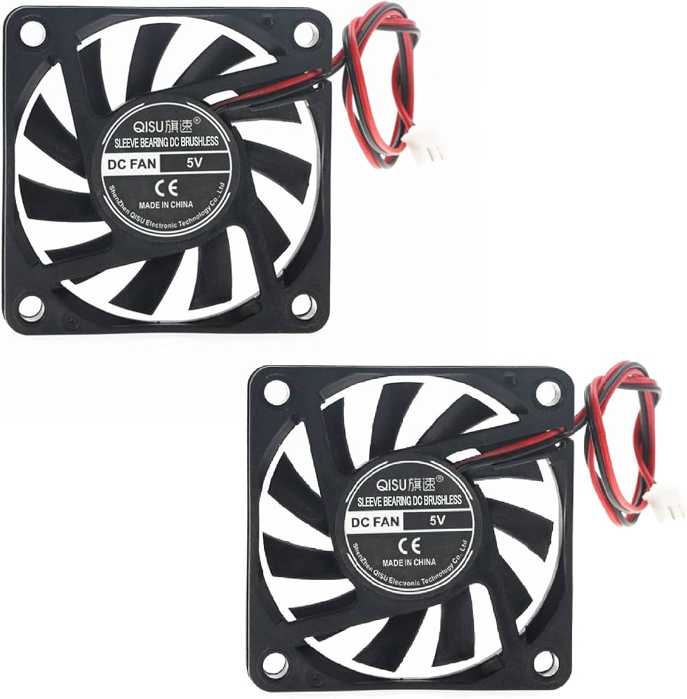 Amazon.co.jp: PENGLIN 冷却ファン 2個 6010 5V スリーブベアリング