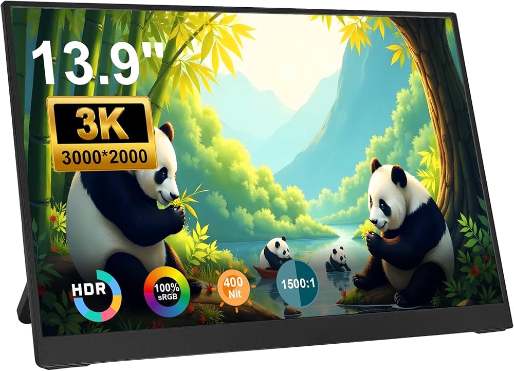 Amazon.co.jp: Scnsuptpモバイルモニター、13.9