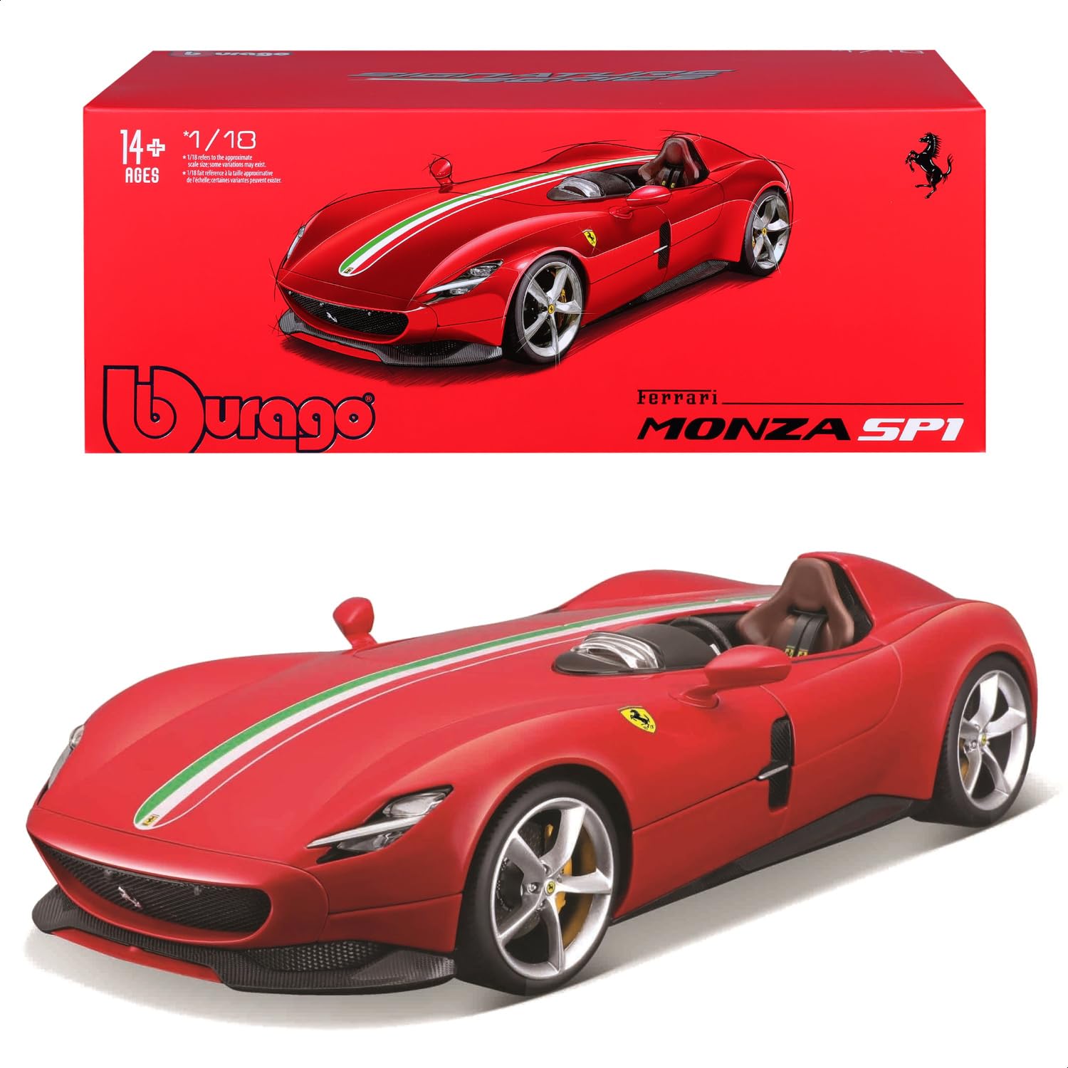 Amazon | Bburago 1/18 シグネチャーシリーズ フェラーリ モンツァ SP1