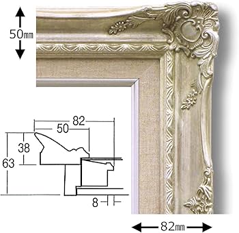 Amazon.co.jp: 【ルイ式油額】高級油絵額・キャンバス額・豪華油絵額