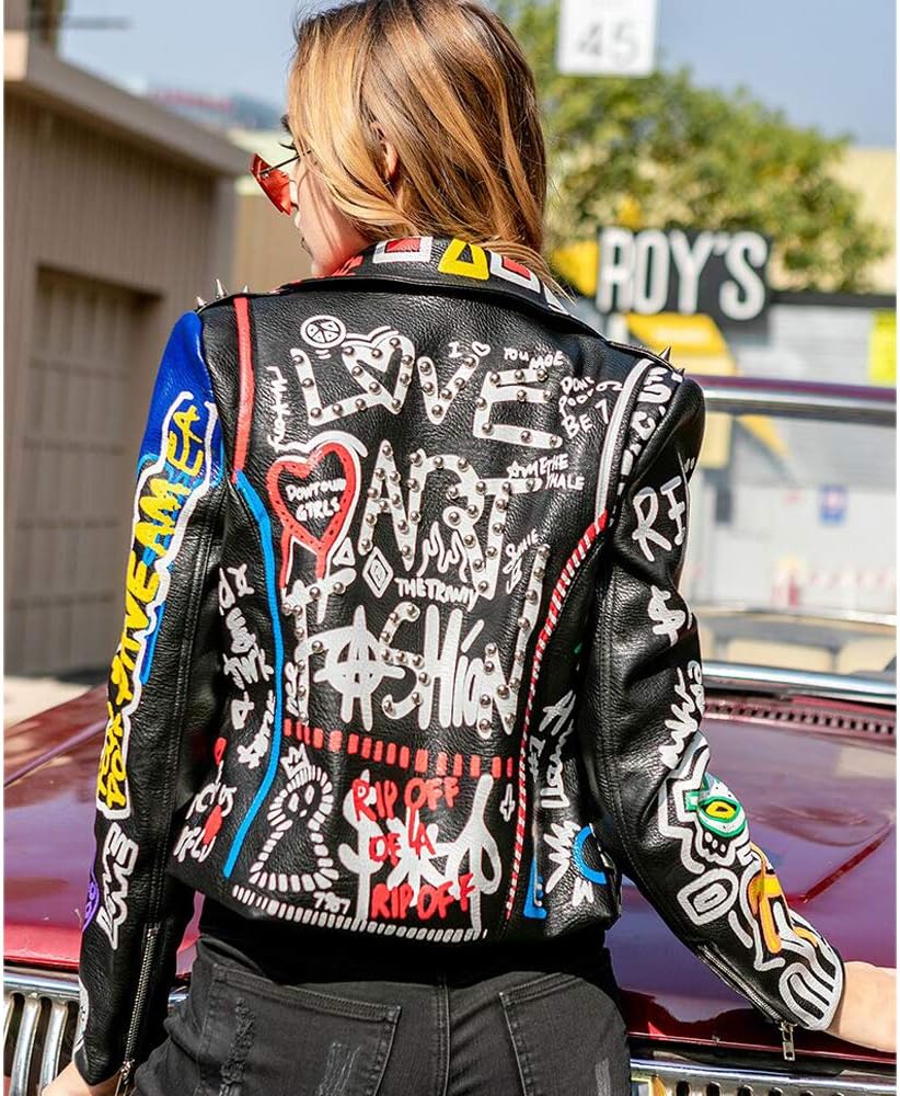 Amazon | Liandesheng レザージャケット レディース モーターバイカー