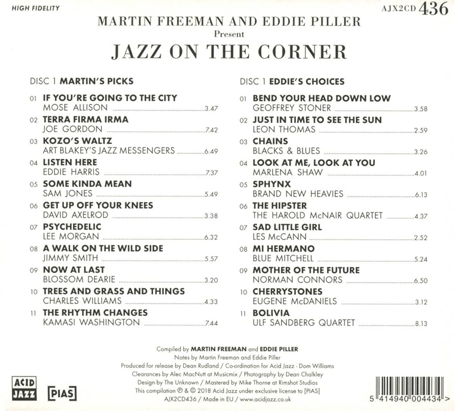Jazz on the Corner: Martin Freeman, Eddie Piller: Amazon.fr: CD et