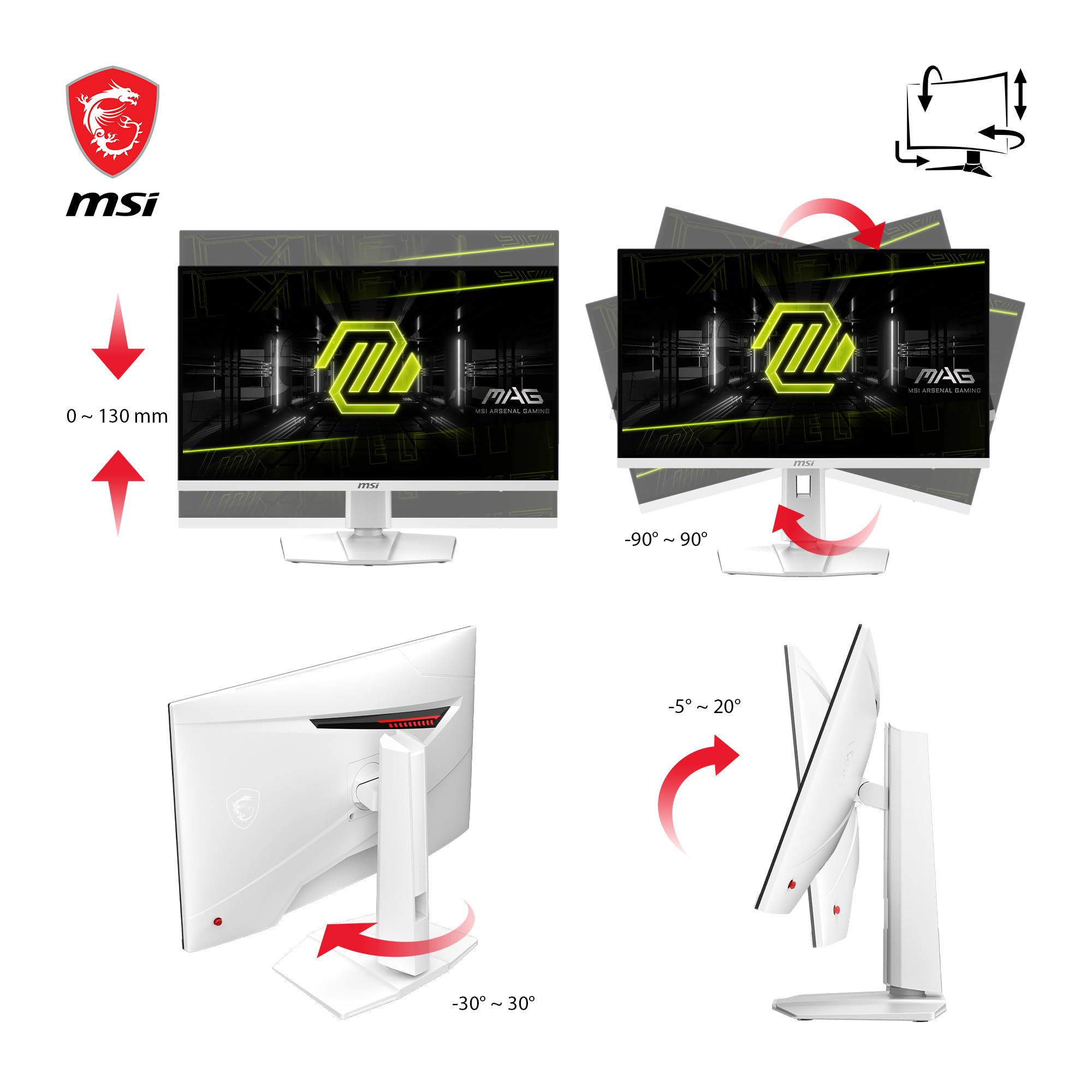 Amazon.co.jp: MSI MAG 274URFW 27インチ 4K ゲーミングモニター 3840