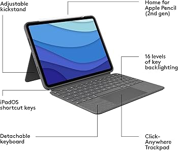 Amazon.com: Logitech 羅技Combo Touch iPad Pro 11 吋(1、2、3、第4