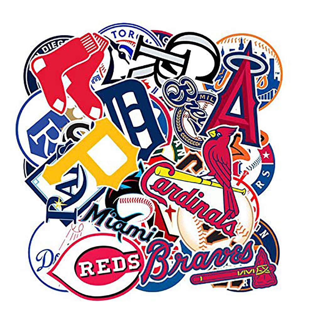 Amazon.co.jp: Baseball Team Fans Logo Stickers MLB Major League