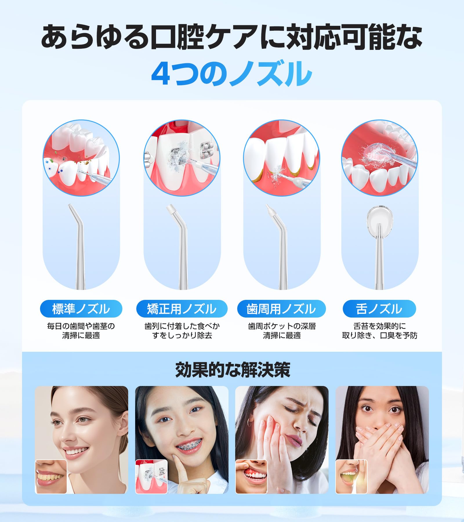 Amazon.co.jp: 口腔洗浄器 ジェットウォッシャー 歯垢除去率99.9% 4