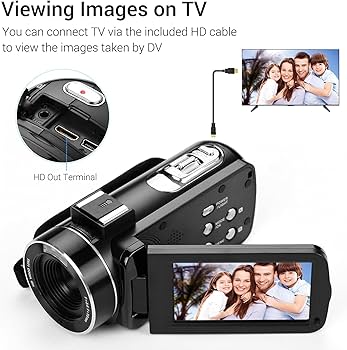 Amazon.co.jp: BUZHI デジタルビデオカメラ 4K ハンドヘルド DV